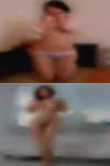Blonds middle naked woman